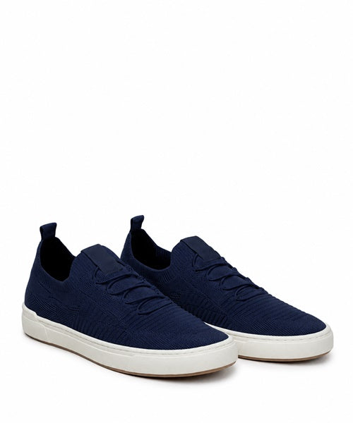 Tênis Masculino Knit Azul Marinho