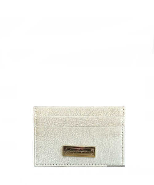 Porta-Cartões em Couro Off White