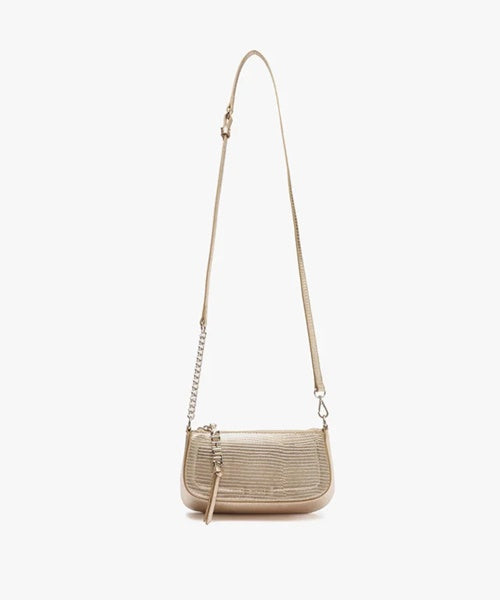 Bolsa Shoulder Tina Pequena Metalizada