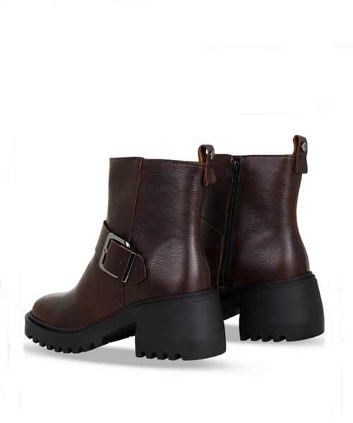 Bota Coturno Couro Vecchio Pinhao