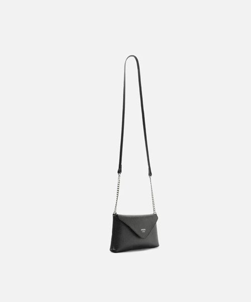-Bolsa Tiracolo Preta Giorno Pequena Envelope