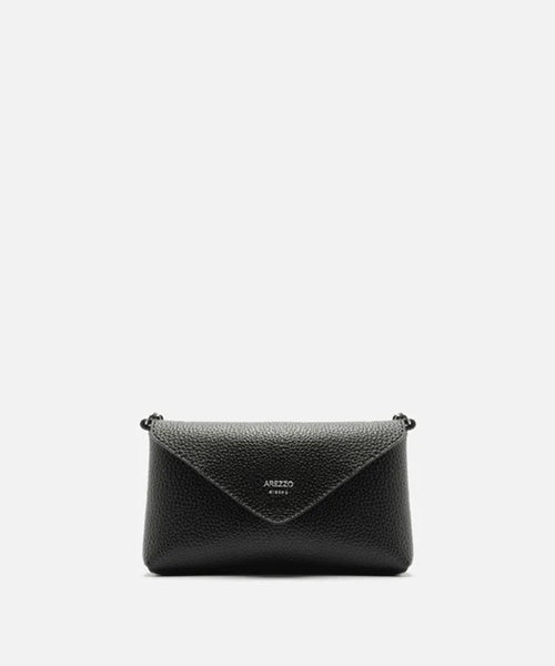 -Bolsa Tiracolo Preta Giorno Pequena Envelope