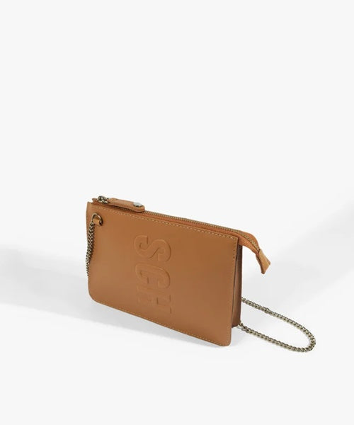 Bolsa Tiracolo Mini Tassy Marrom Clara