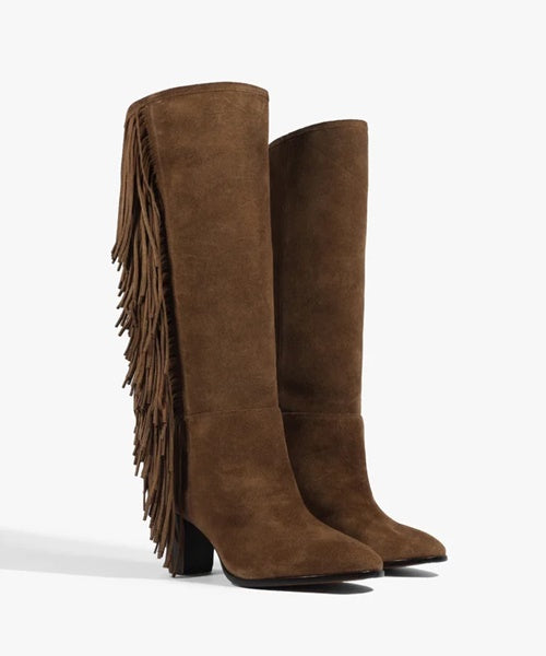 Bota Tess Up Camurça Marrom - Schutz
