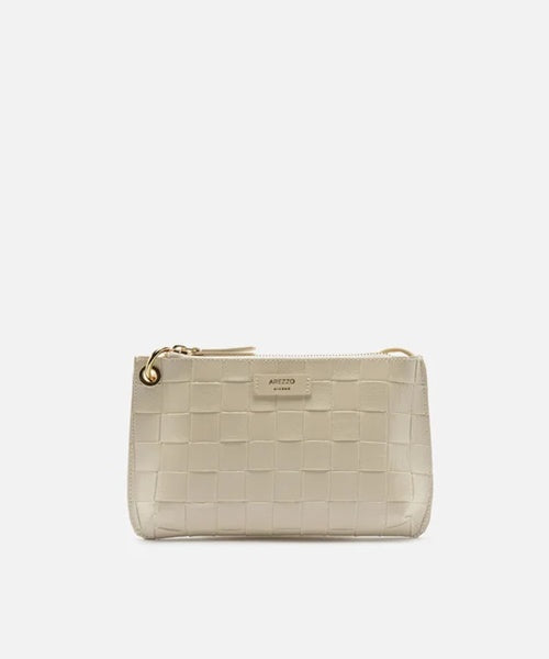 Bolsa Tiracolo Branca Pequena Tressê