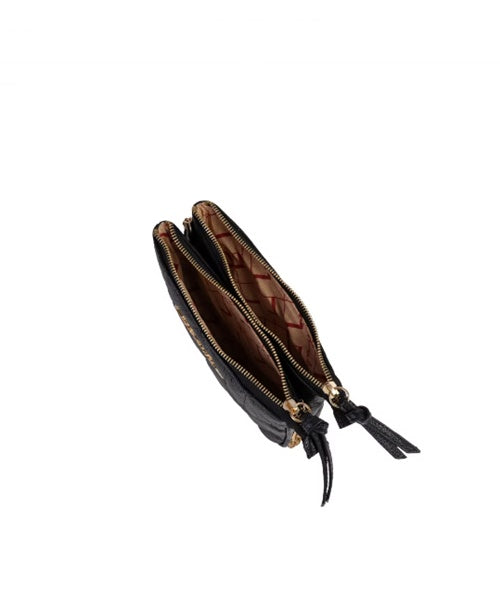 Bolsa Pequena Dupla Tira Corrente Preta