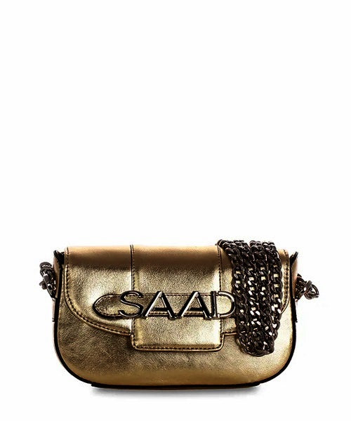 Bolsa Mini em Couro Ouro Velho