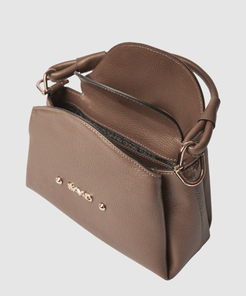 Bolsa Mini em Couro Cravo
