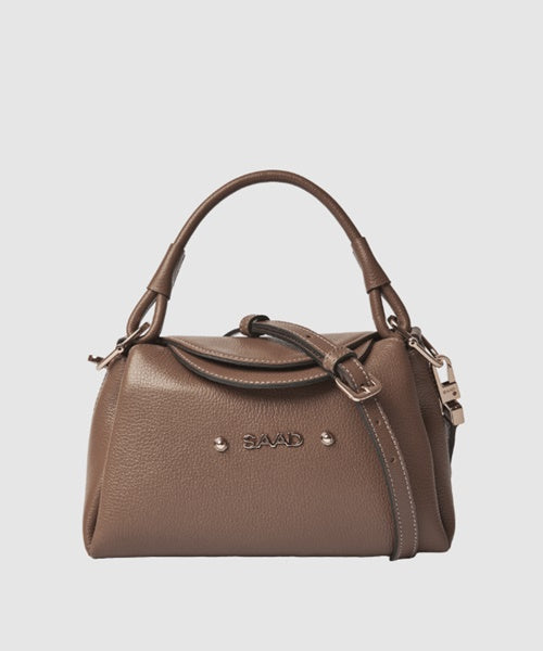 Bolsa Mini em Couro Cravo