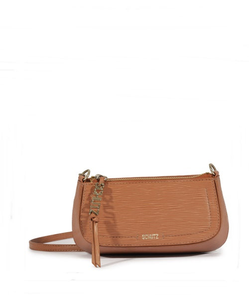 Bolsa Tiracolo Pequena Tina Caramelo