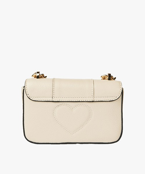 Bolsa Mini em Couro Aveia