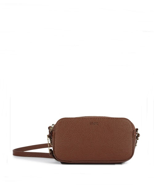 Bolsa Tiracolo Pequena Nicky Couro Marrom