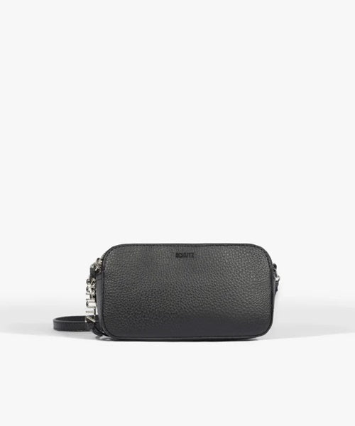 Bolsa Tiracolo Pequena Nicky Couro Preta