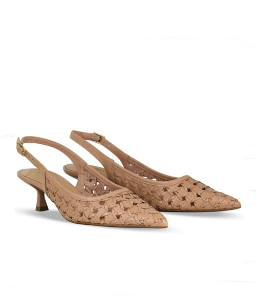Sapato Scarpin Couro Brown Sugar