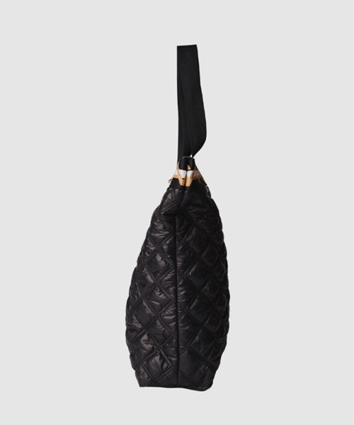Bolsa Shopper Nylon Preto Macadâmia
