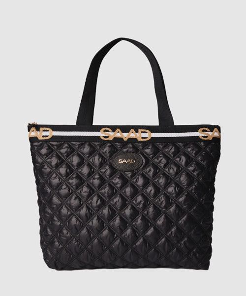 Bolsa Shopper Nylon Preto Macadâmia