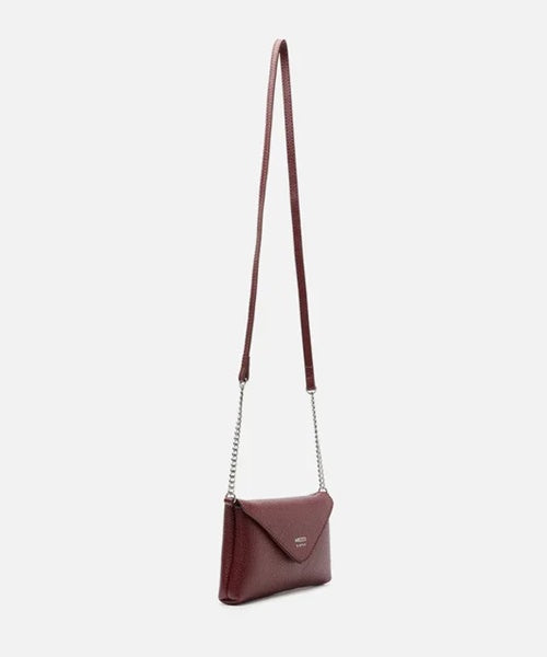 Bolsa Tiracolo Bordô Giorno Pequena Envelope