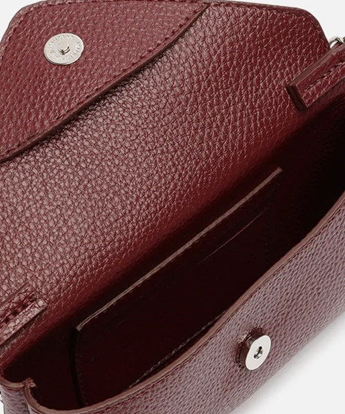 Bolsa Tiracolo Bordô Giorno Pequena Envelope