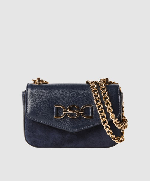 Bolsa Mini com Camurça Indigo