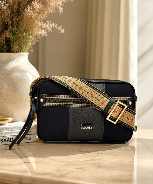 Bolsa Pequena Diadora Preto/Castanho