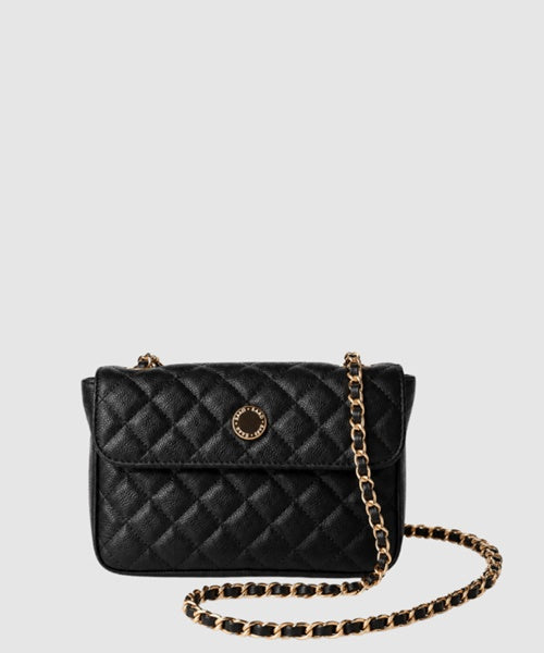 Mini Bolsa Bordada Preto