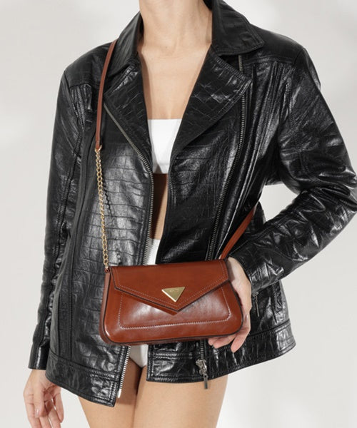 Bolsa Tiracolo Liese Pequena Marrom