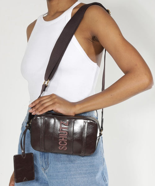 Bolsa Tiracolo Avery Pequena Marrom