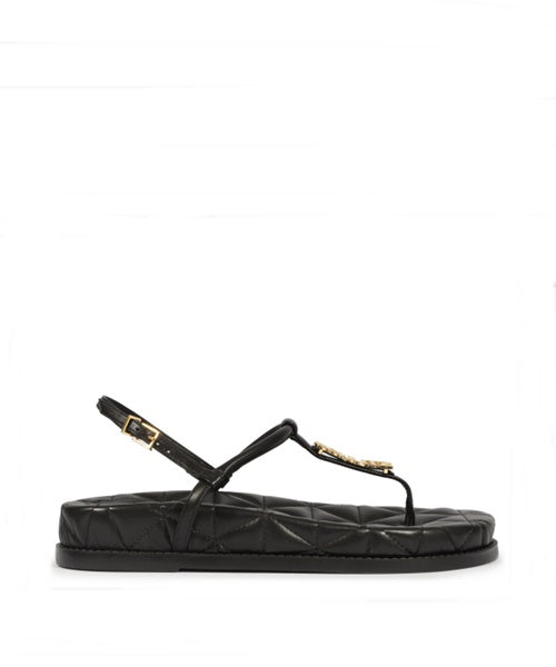 Sandália Papete Matelassê Preta