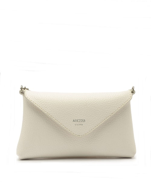Bolsa Tiracolo Off White Giorno Pequena Envelope