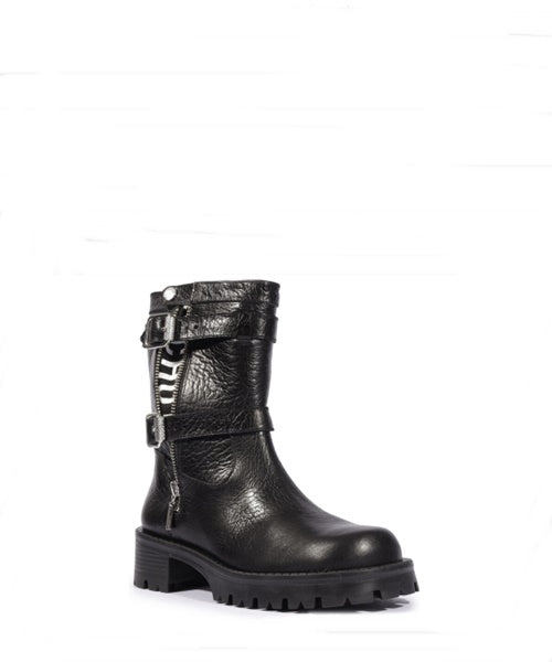 Coturno Tratorado Couro Preto - Schutz