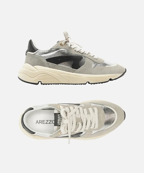 Tênis Cinza Camurça Esportivo Preto Tag