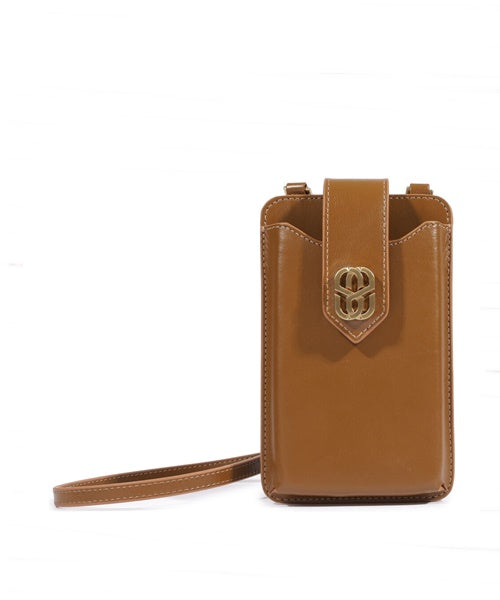 Porta Celular Couro Caramelo