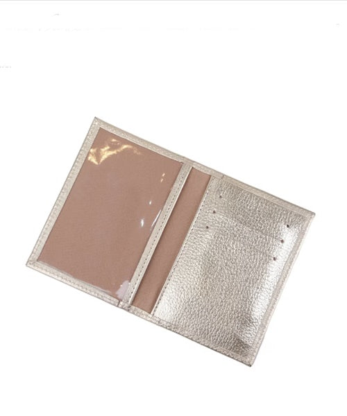 Porta-Cartões Metalizado Dourado