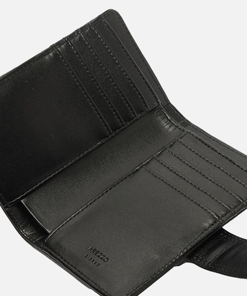 Carteira Preta Pequena Bolso Lapela