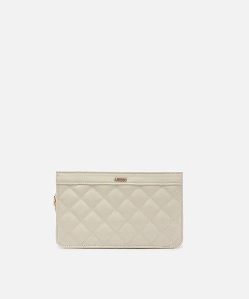 Bolsa Tiracolo Off White Matelassê Pequena Detalhe