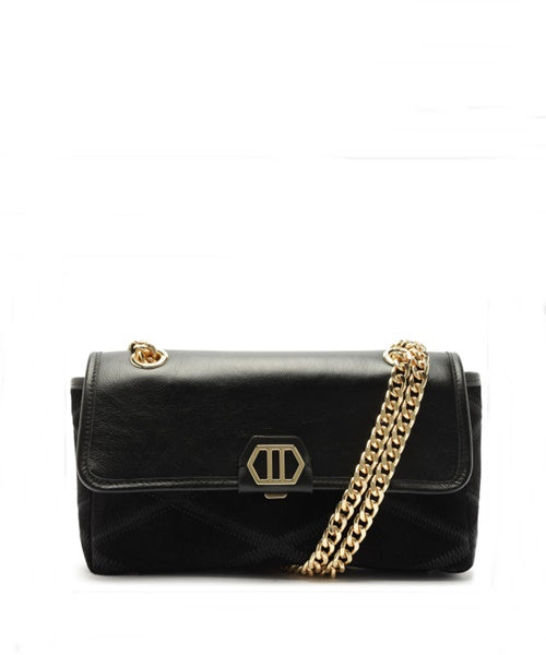 Bolsa Pequena Couro Preto