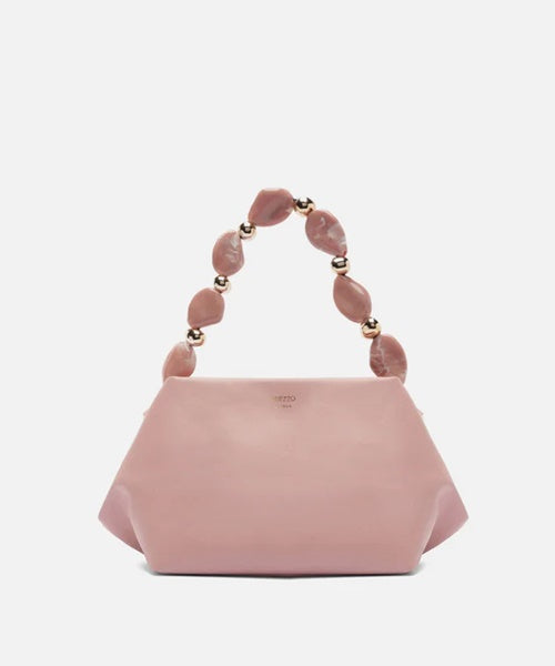 Bolsa Tote Rosa Média Alça Pedras