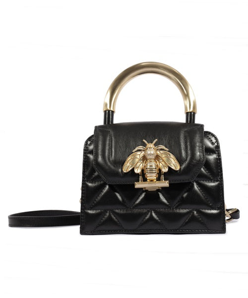 Bolsa Believe Pequena Couro Preto