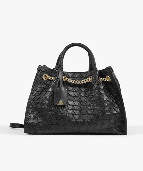 Bolsa Tote Rebecca Couro Grande Preta
