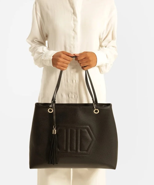 -Bolsa Hobo Preta Verona Grande