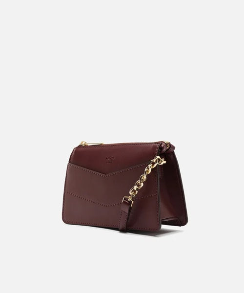 Bolsa Tiracolo Vinho Pequena Costuras