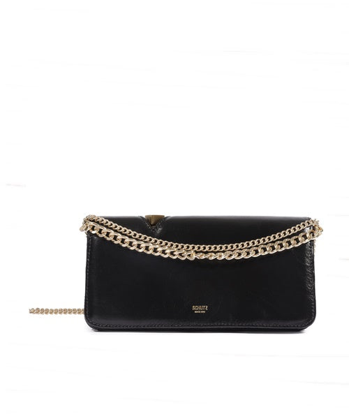 Bolsa Carteira New 944 Special Chains Couro Preto