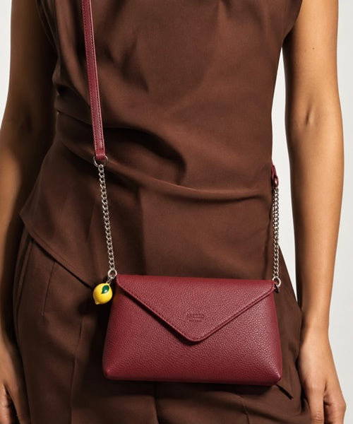 Bolsa Tiracolo Vermelho Giorno Pequena Envelope
