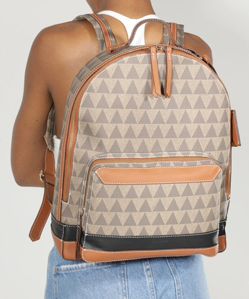 Mochila Triangle Grande Couro