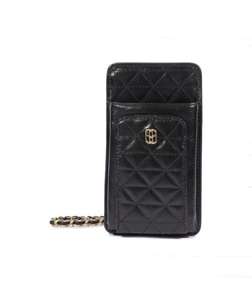 Porta Celular Couro Preto