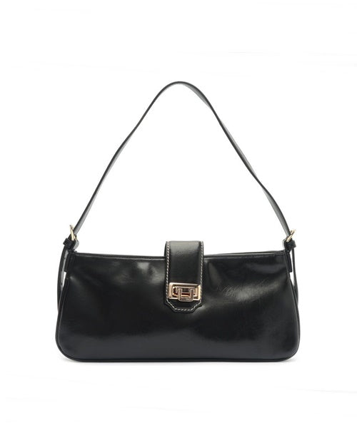 Bolsa Pequena Ombro Baguete Preta