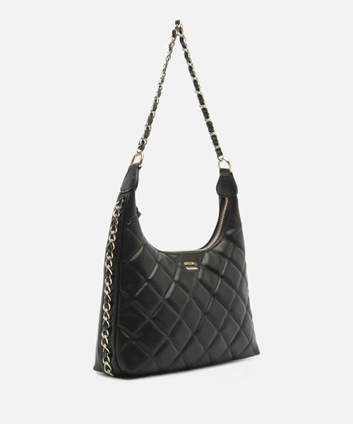 Bolsa Shoulder Preta Matelassê Média Corrente