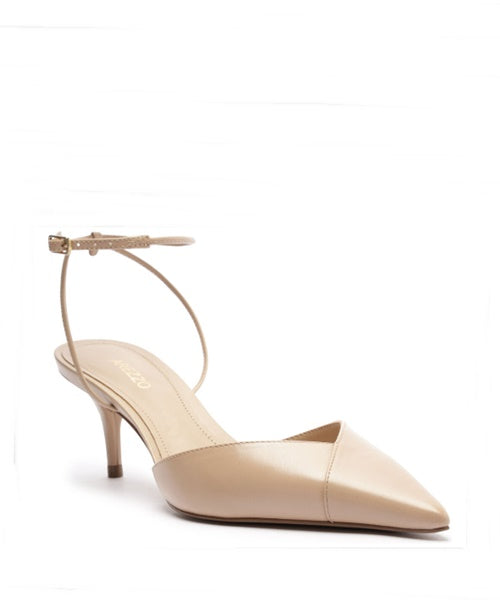 Scarpin Nude Salto Kitten Aberto