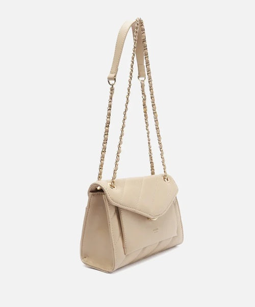 Bolsa Tiracolo Nude Pequena Matelassê Corrente