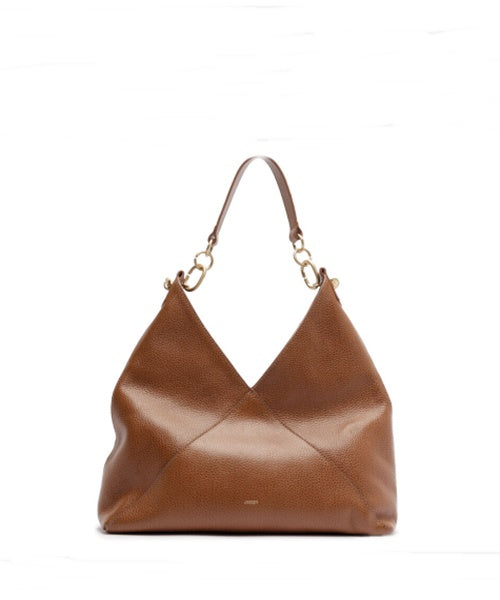 Bolsa Grande em Couro Caramelo